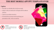 Our Predesigned Mobile App PPT Template Slides-2 Node